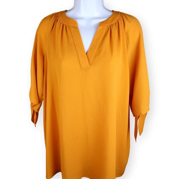 Michael Kors Mustard Yellow Womens Blouse M - Picture 1 of 8